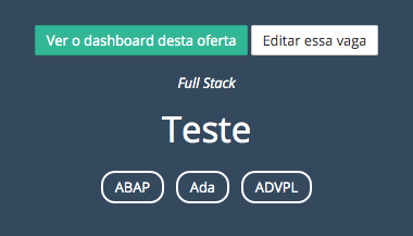 Editar vaga